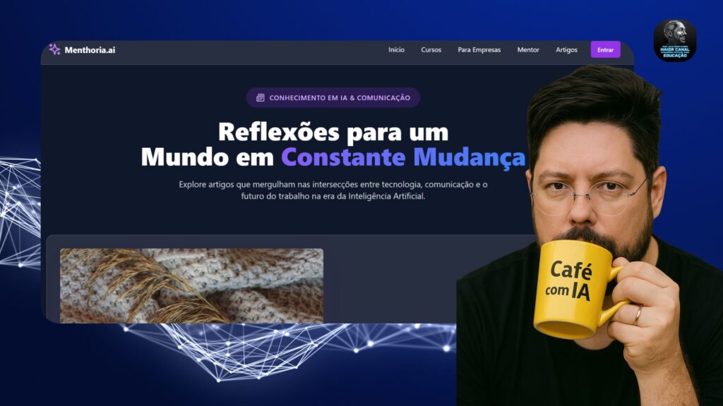 Otávio Pinheiro do Menthoria.ai refletindo sobre IA e comunicação
