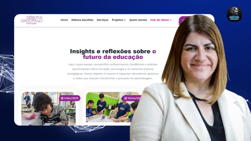 Débora Garofalo falando sobre cultura maker e robótica educacional