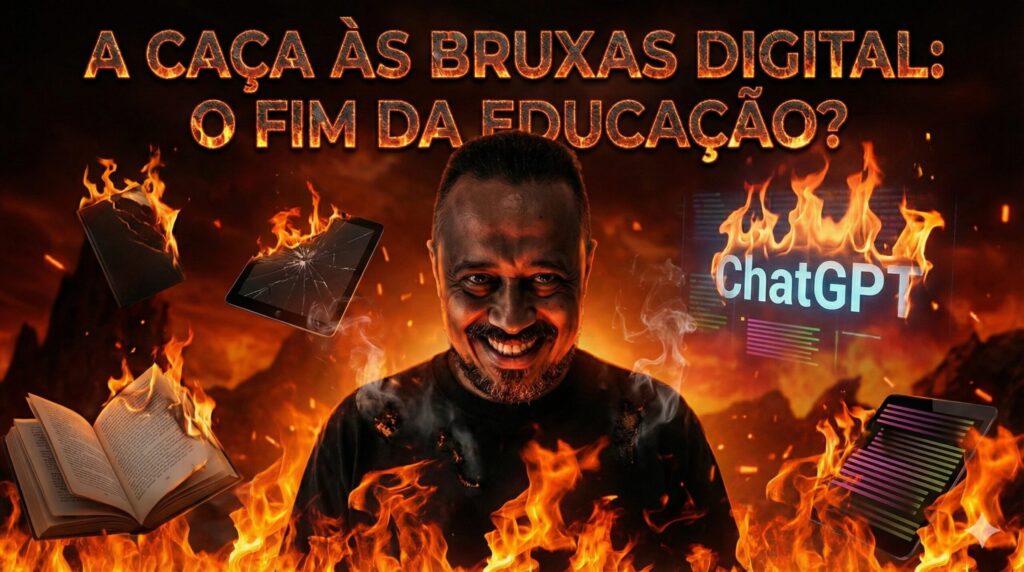 Professor refletindo sobre o uso do ChatGPT pelos alunos na educação