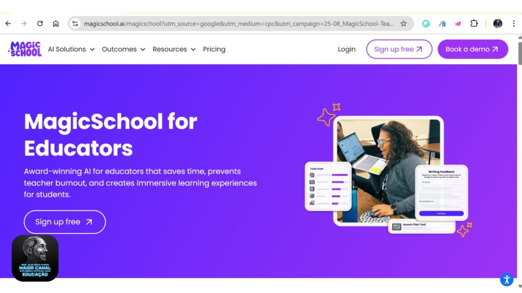 Magic School criando planos de aula com inteligência artificial para professores