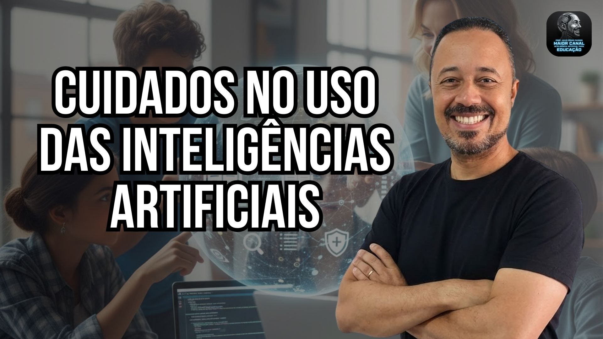 Professor orientando uso responsável da inteligência artificial na sala de aula