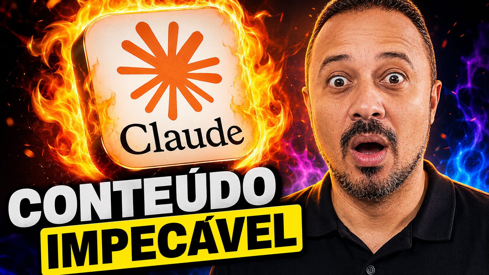 Professor impressionado com o Claude AI, destacando conteúdo impecável criado com inteligência artificial para professores.